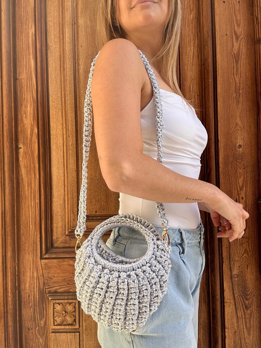 Bolso de Mano Asilah Metalizado