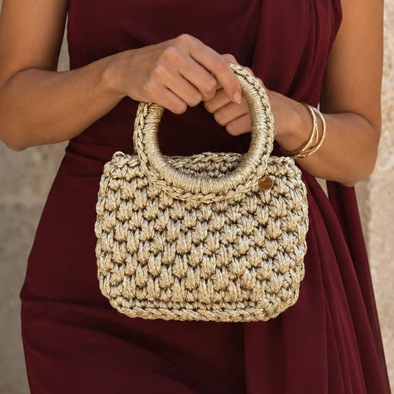 Bolso de Mano Agadir Mini Metalizado