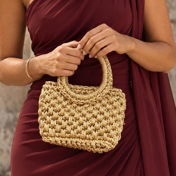 Bolso de Mano Agadir Mini Metalizado