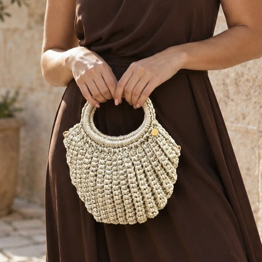 Bolso de Mano Asilah Metalizado