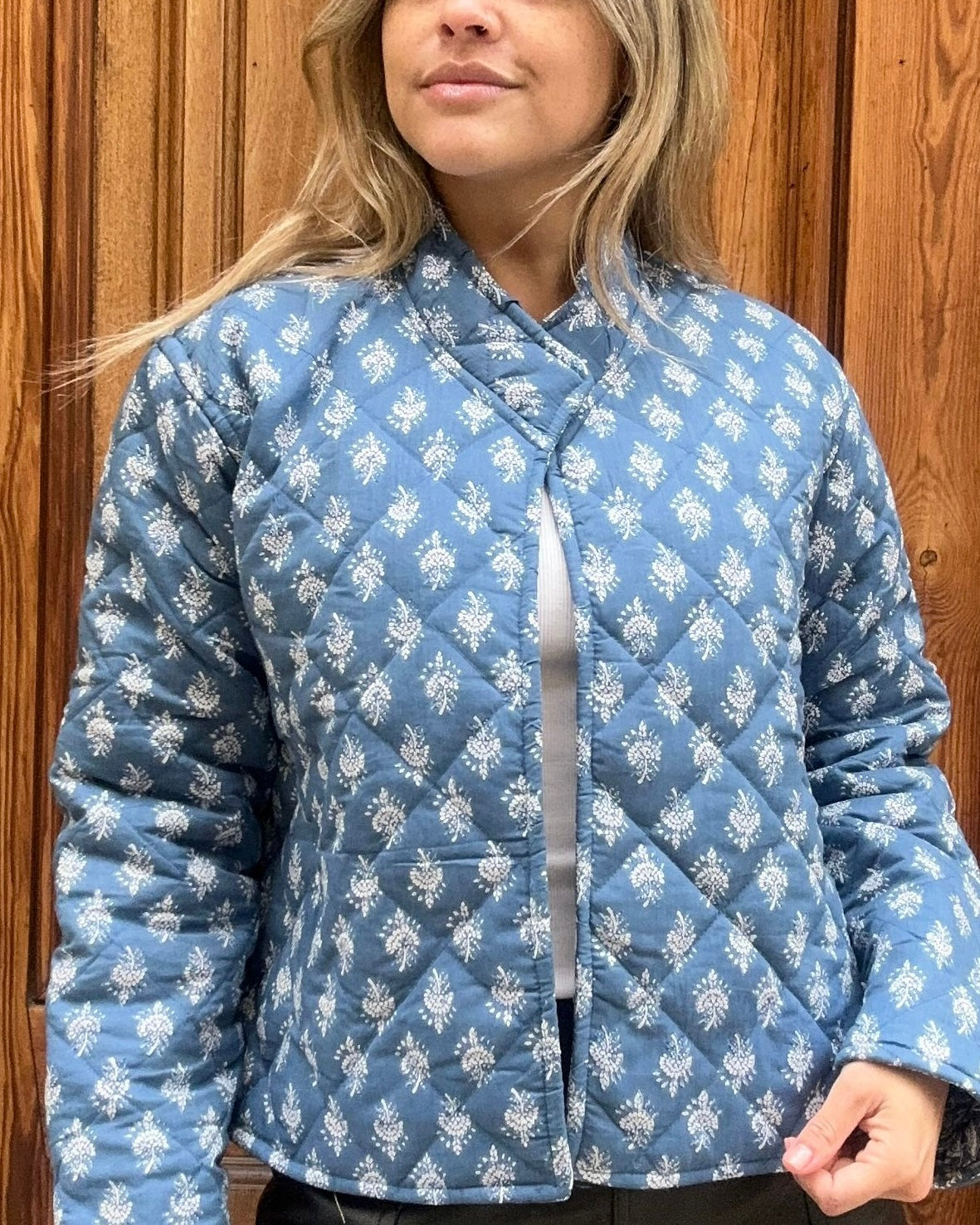 Chaqueta reversible estampada Zoya Azul