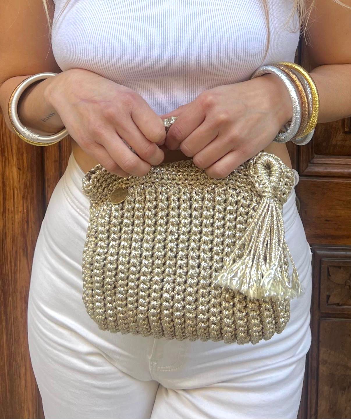 Bolso de Mano Nador Metalizado