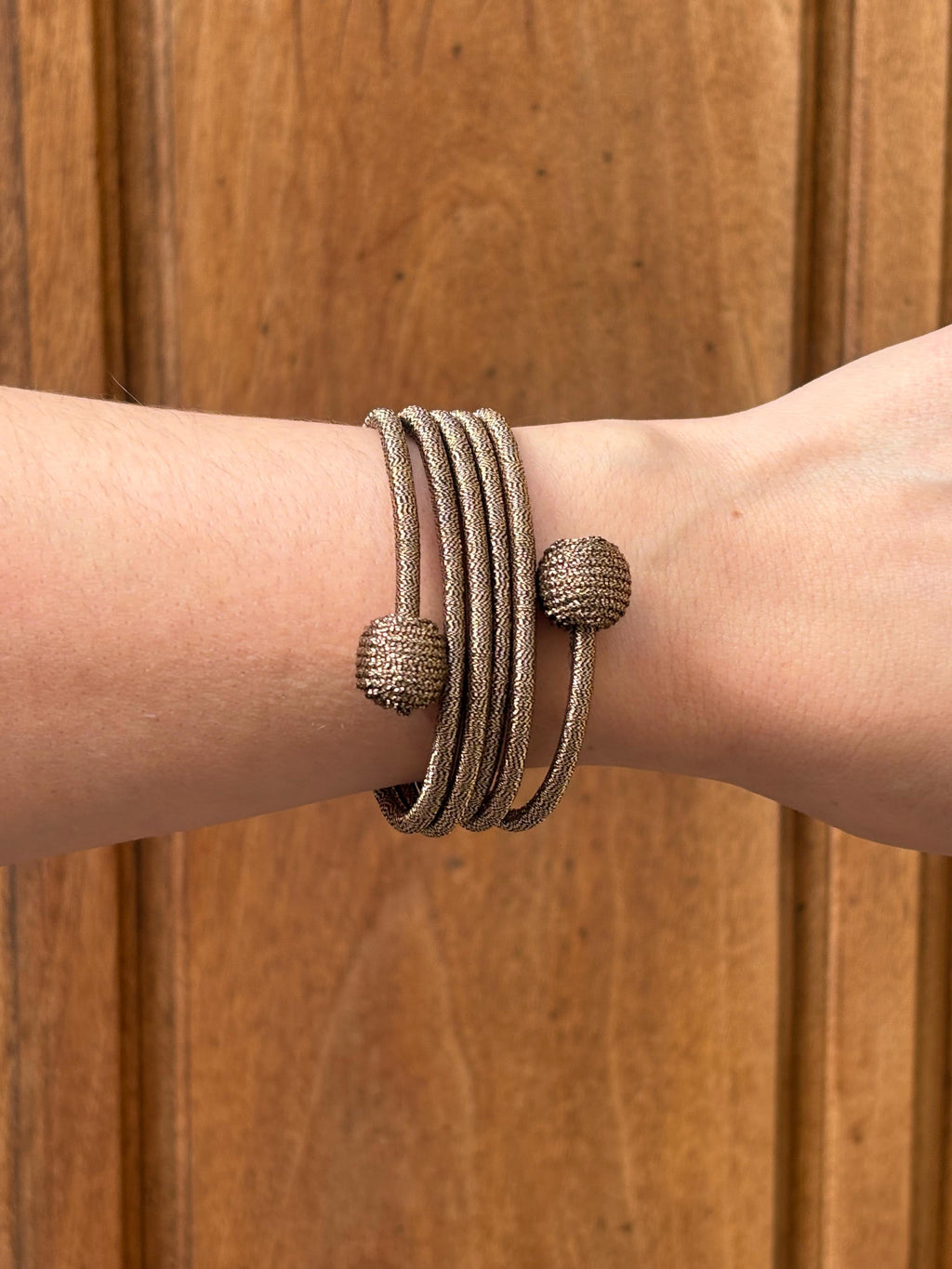 Brazalete Khadija Espiral Metalizados