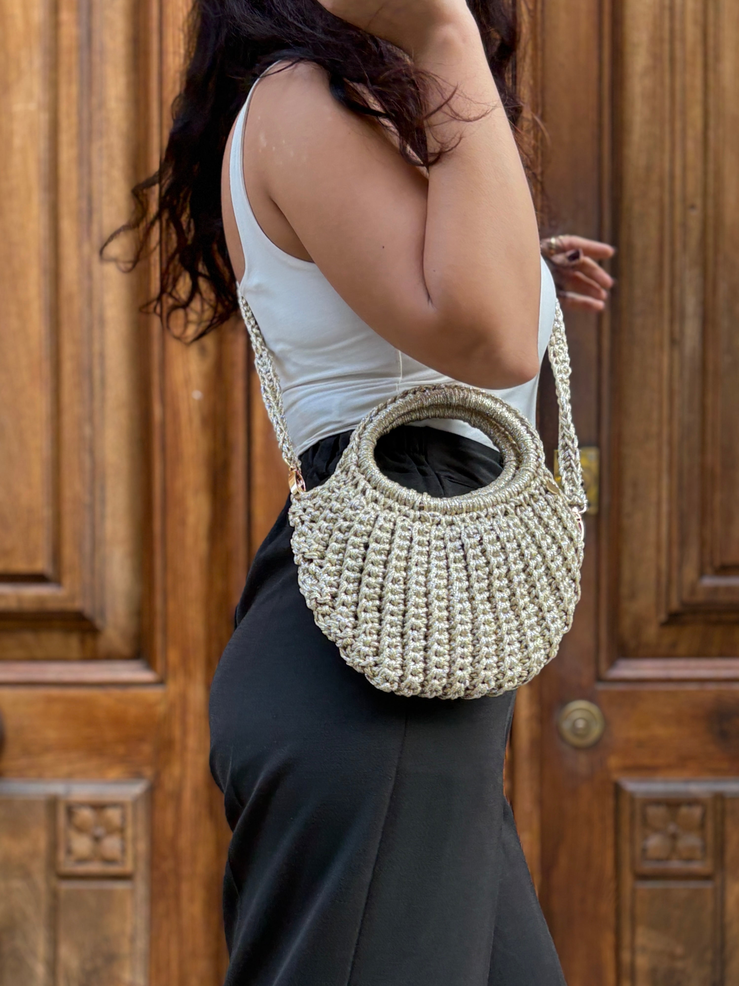 Bolso de Mano Asilah Metalizado