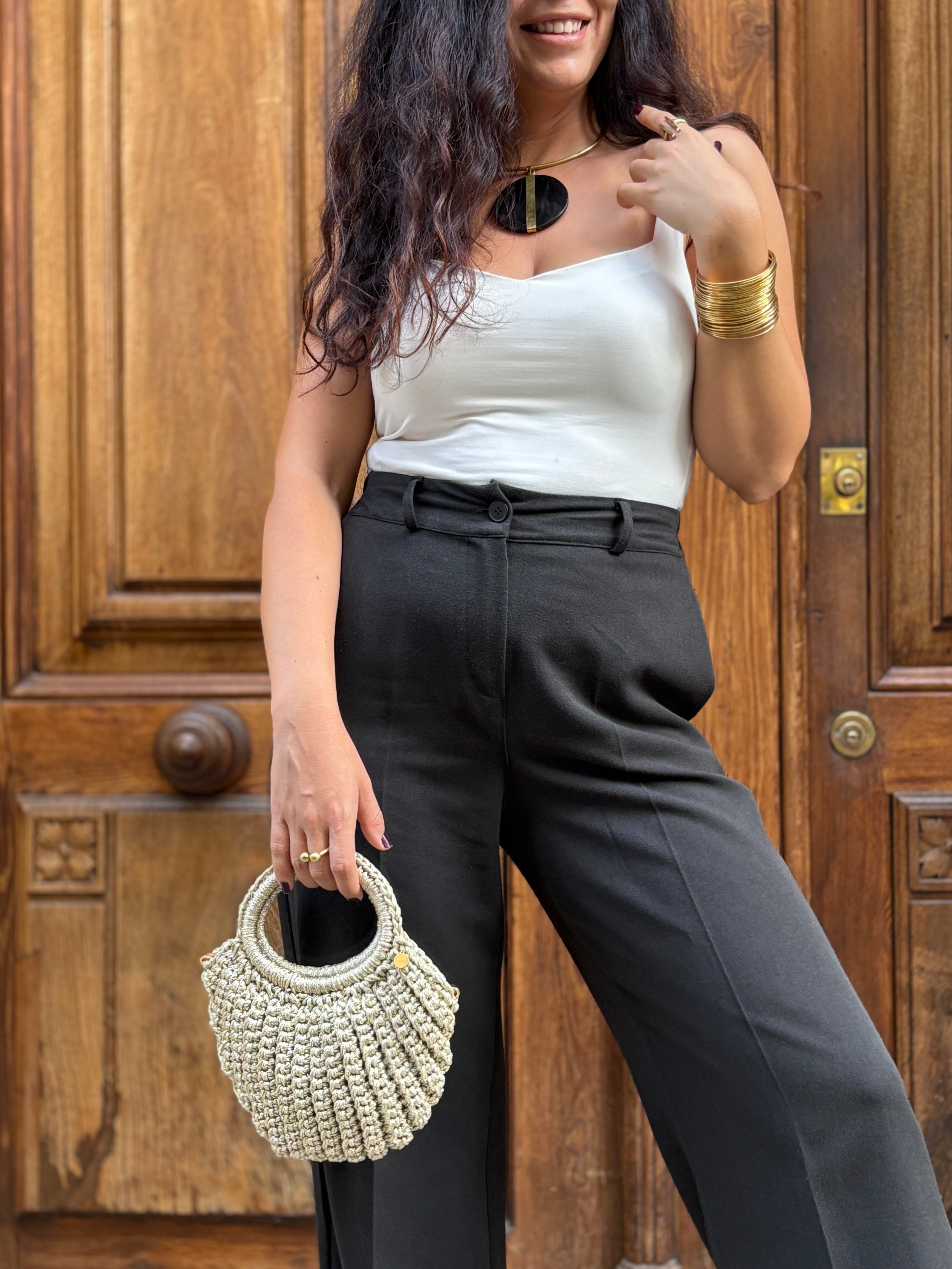 Bolso de Mano Asilah Metalizado