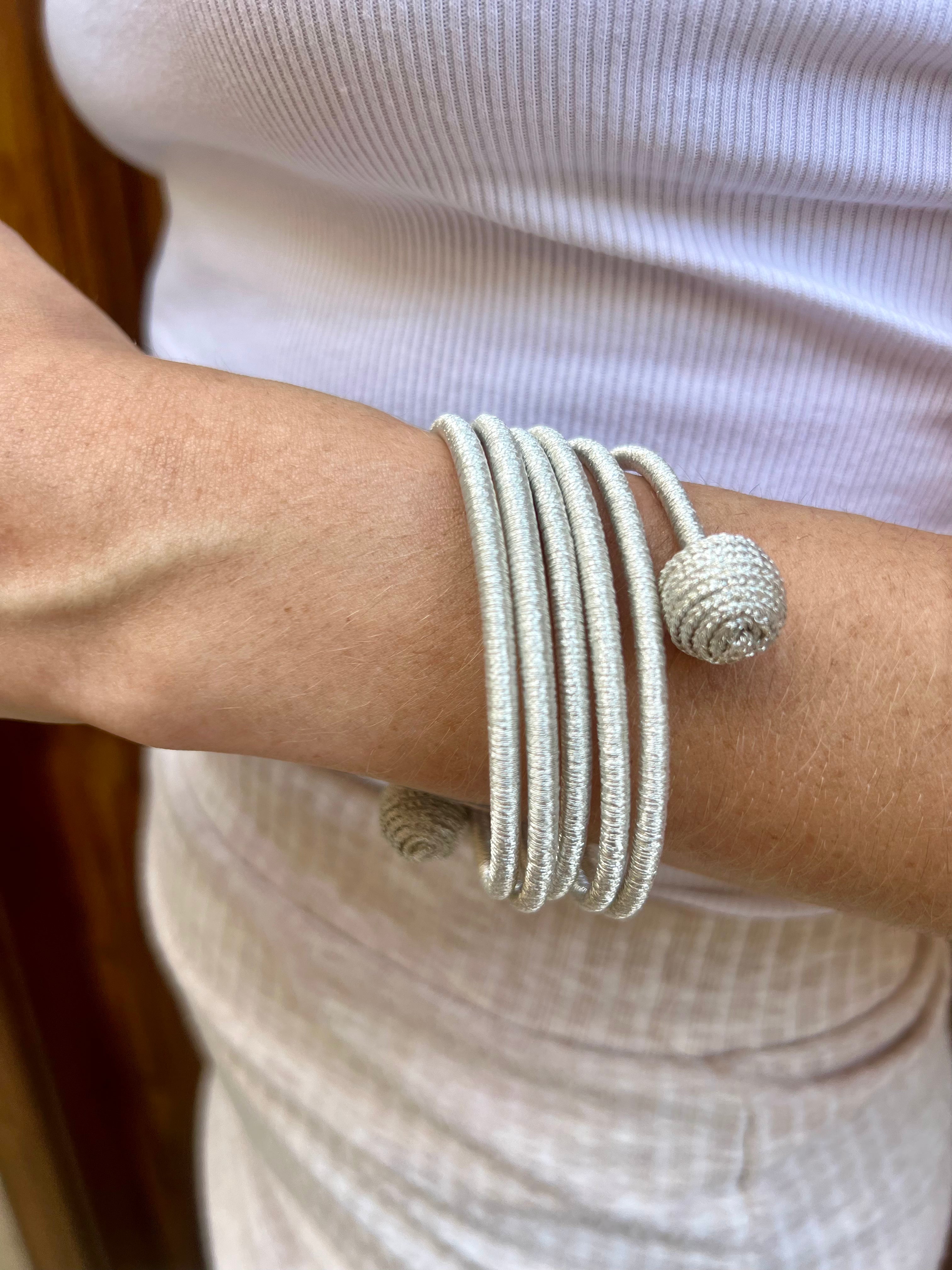 Brazalete Khadija Espiral Metalizados