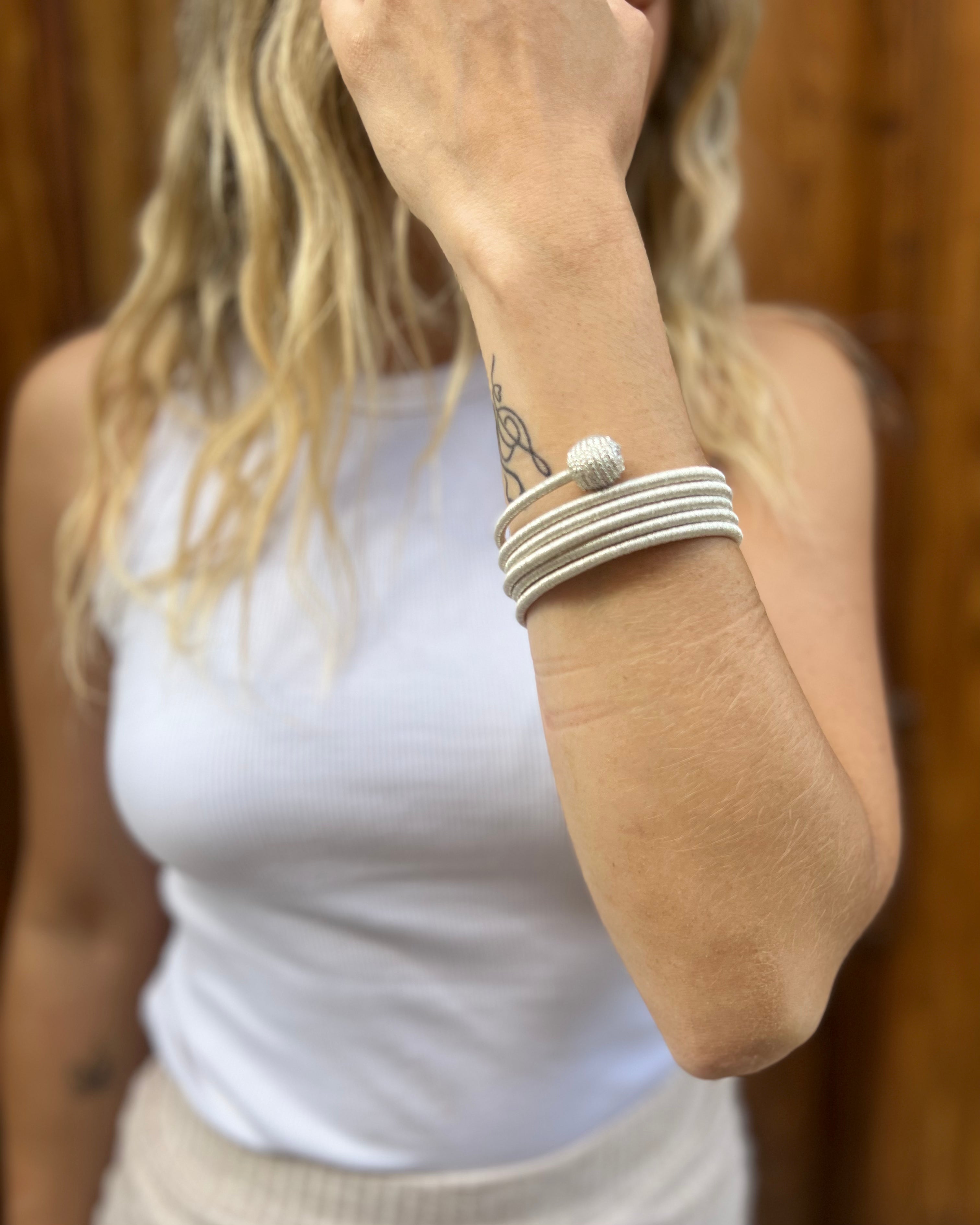 Brazalete Khadija Espiral Metalizados