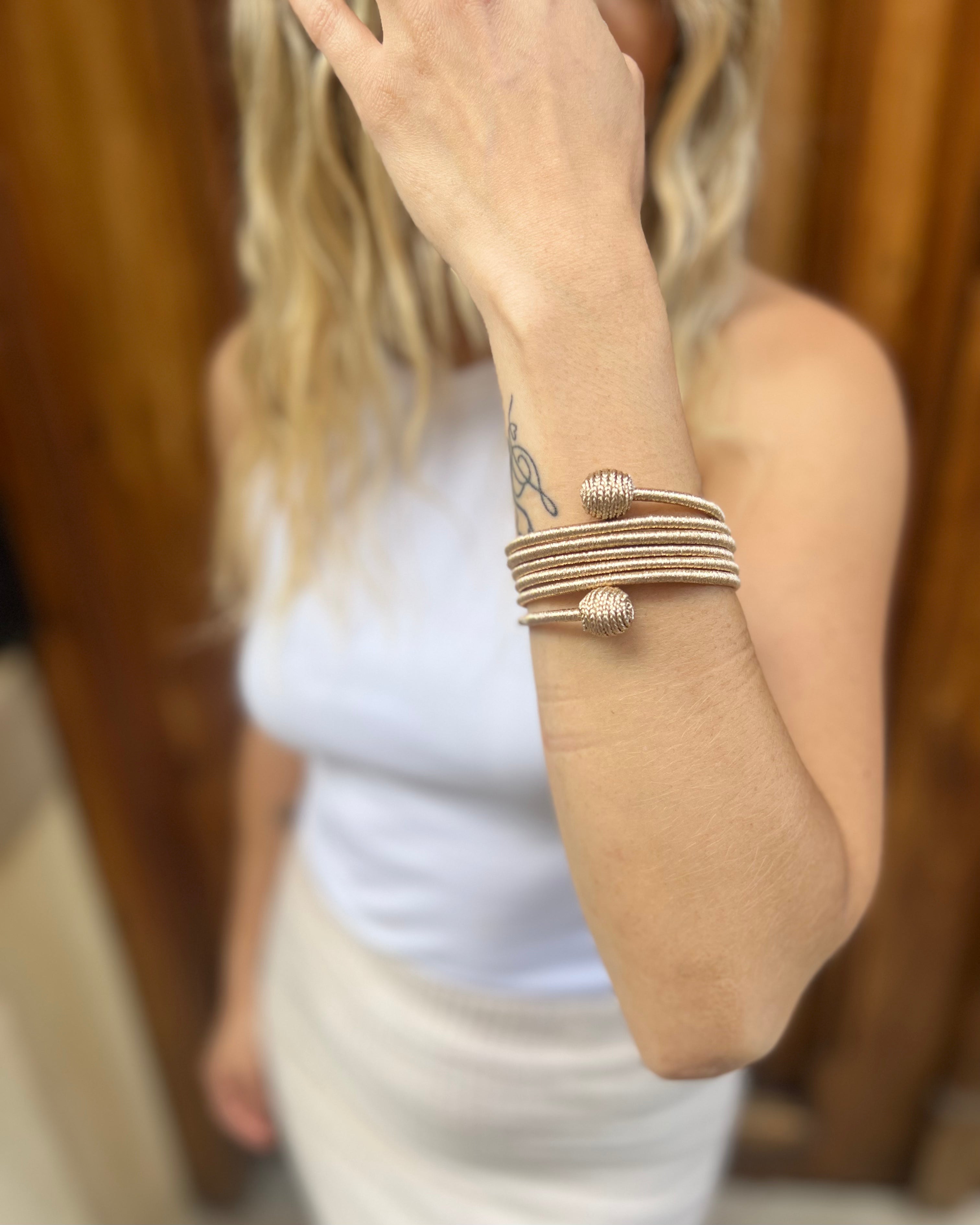 Brazalete Khadija Espiral Metalizados
