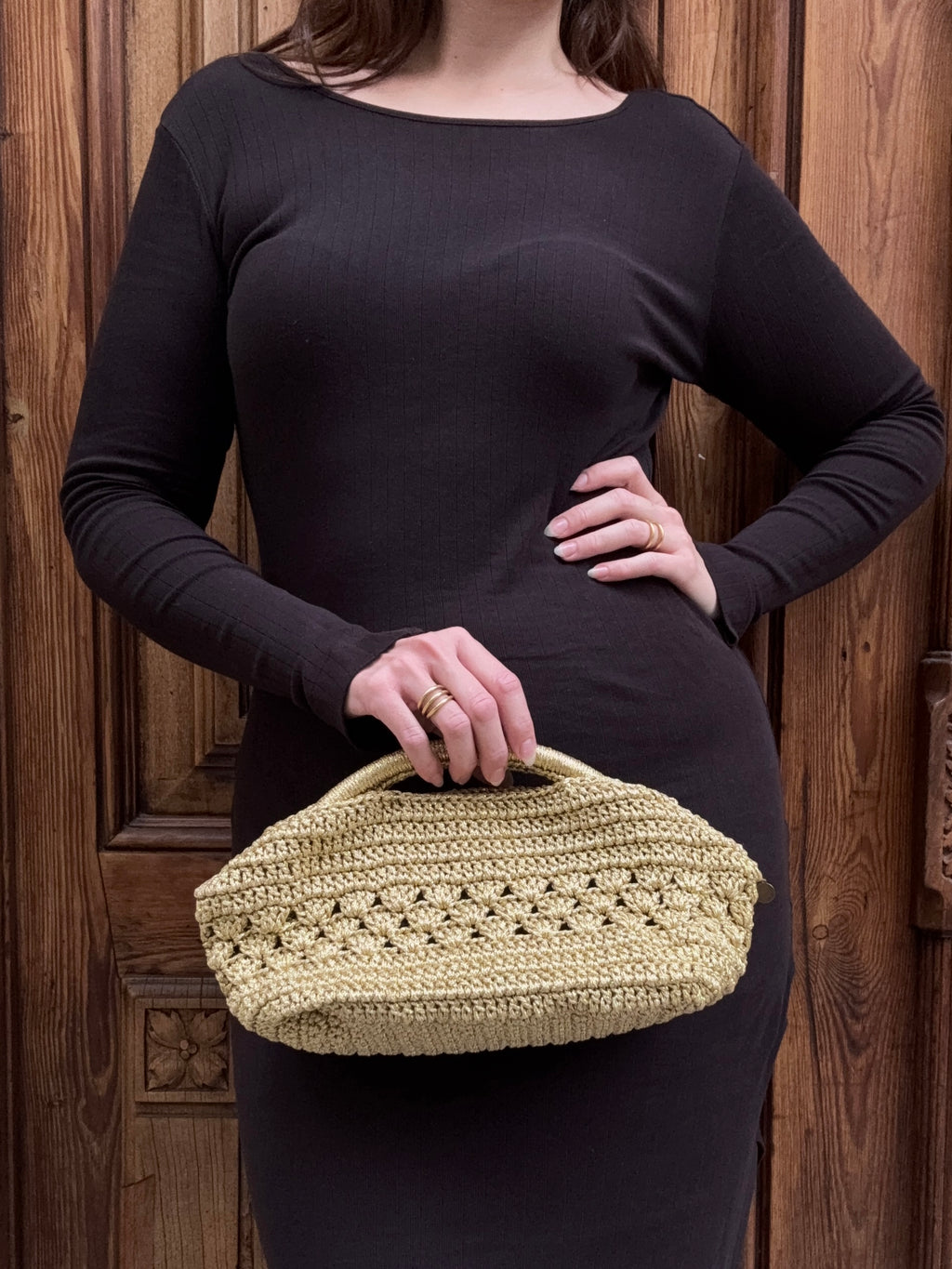 Bolso de Mano Rabat Metalizado