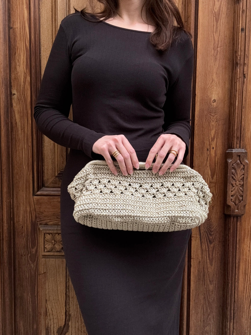 Bolso de Mano Rabat Metalizado