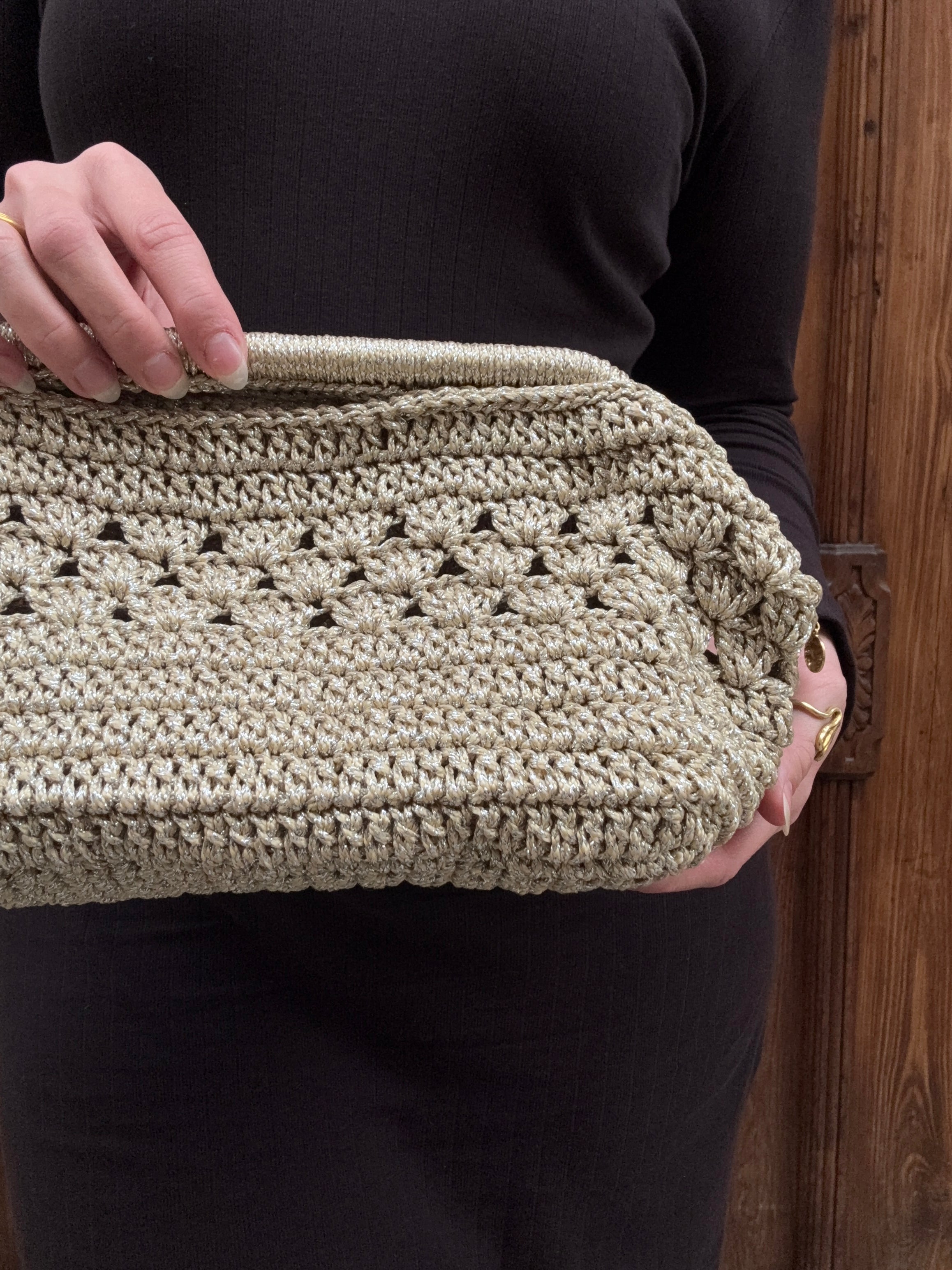 Bolso de Mano Rabat Metalizado