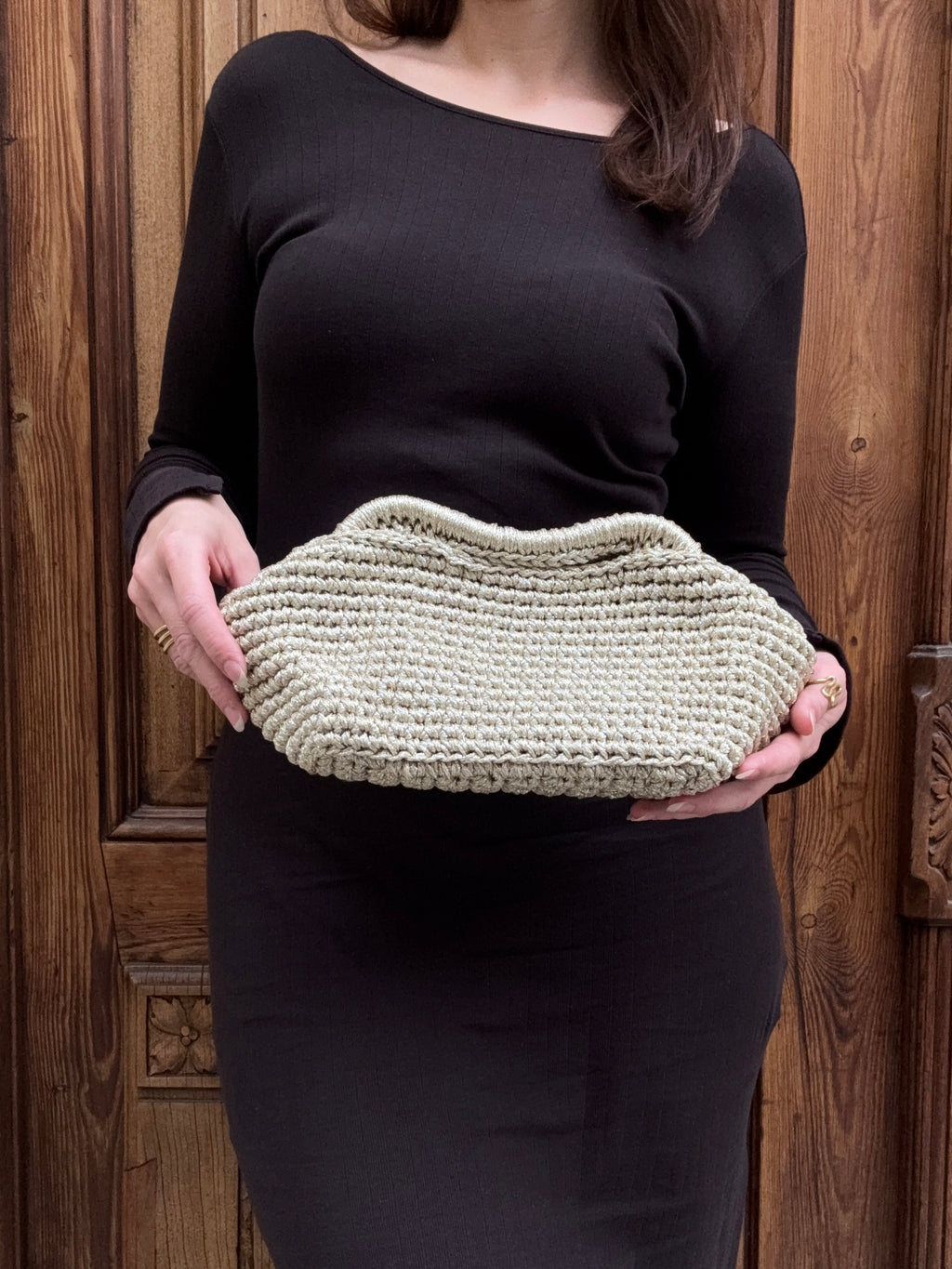 Bolso de Mano Meknés Metalizado