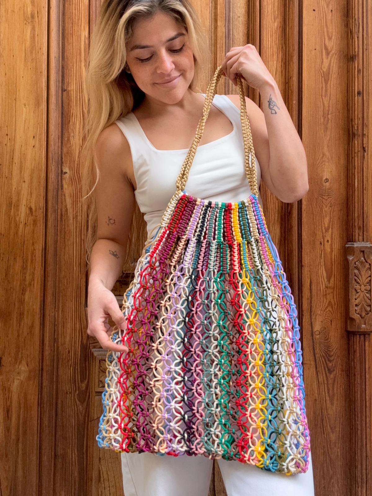 Bolso Rejilla Chauen Multicolor