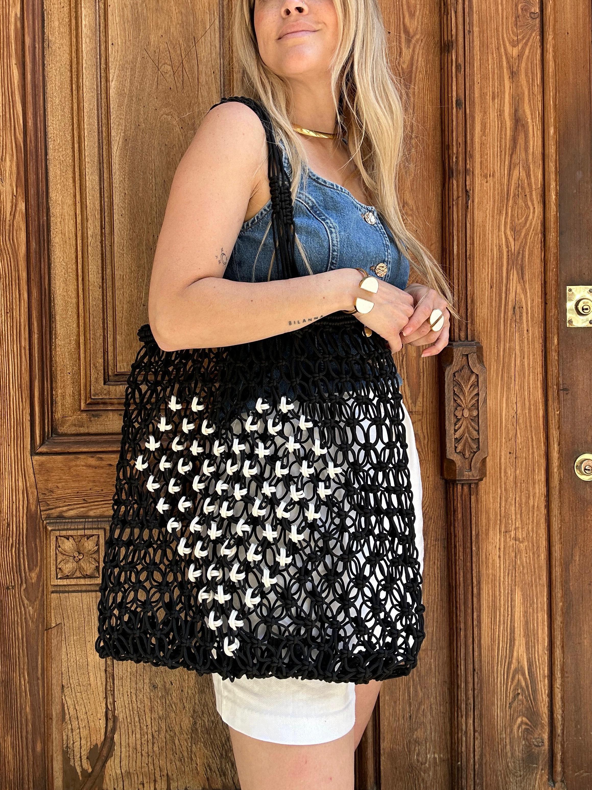 Bolso Tote Rejilla Essauira Corazón