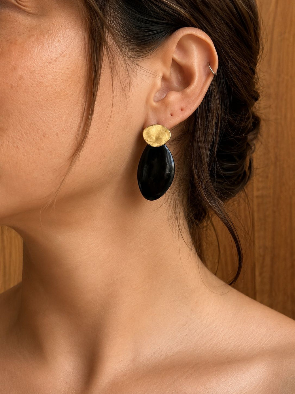 Pendientes Kenza cuerno