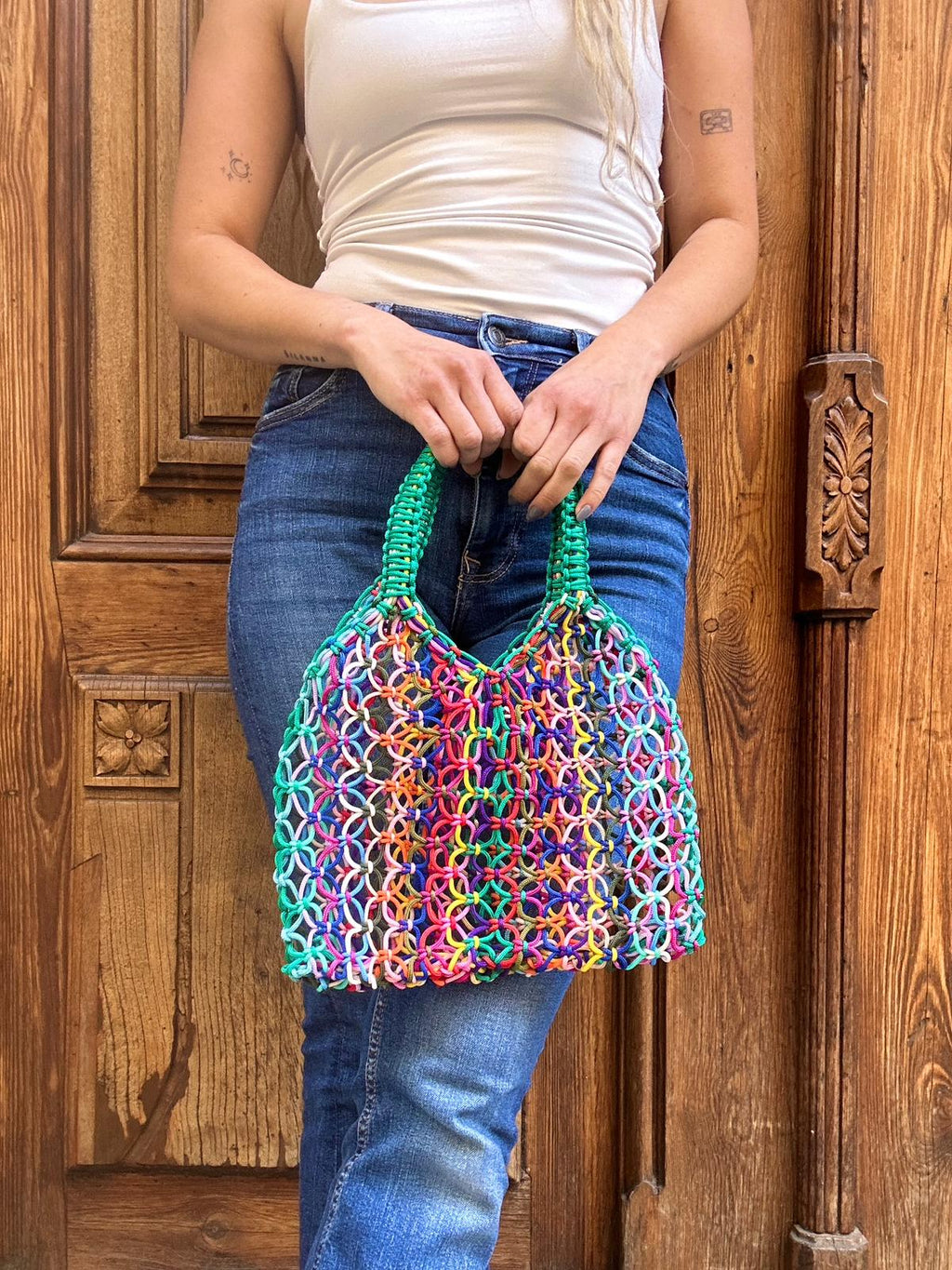 Bolso Rejilla Chauen Mini Multicolor