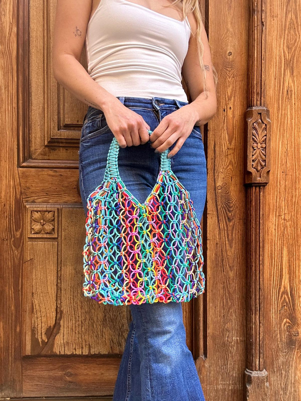 Bolso Rejilla Chauen Mini Multicolor