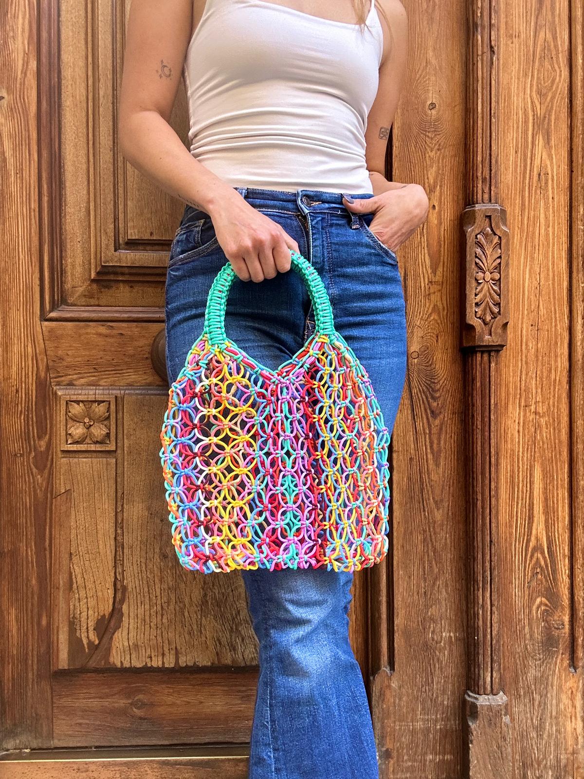 Bolso Rejilla Chauen Mini Multicolor