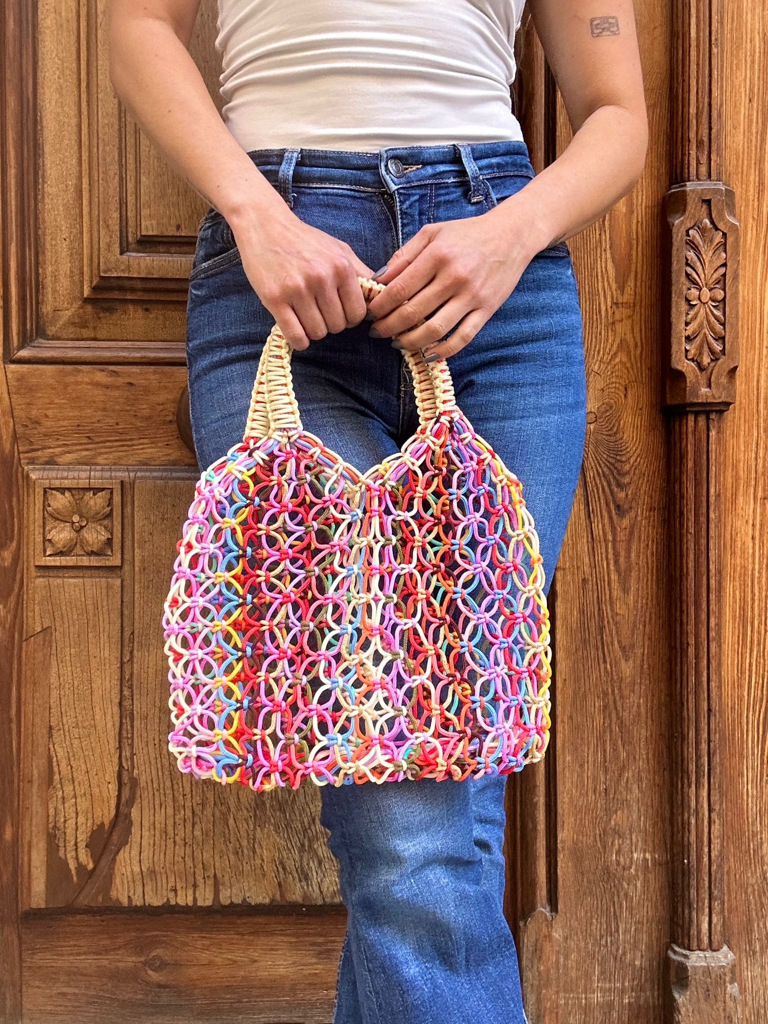 Bolso Rejilla Chauen Mini Multicolor