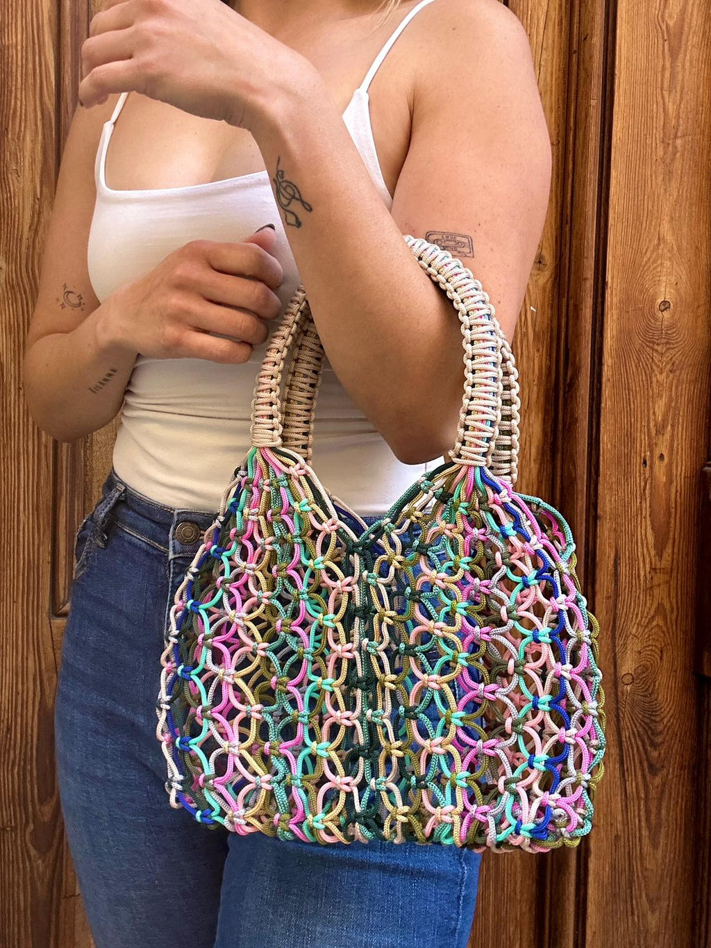 Bolso Rejilla Chauen Mini Multicolor