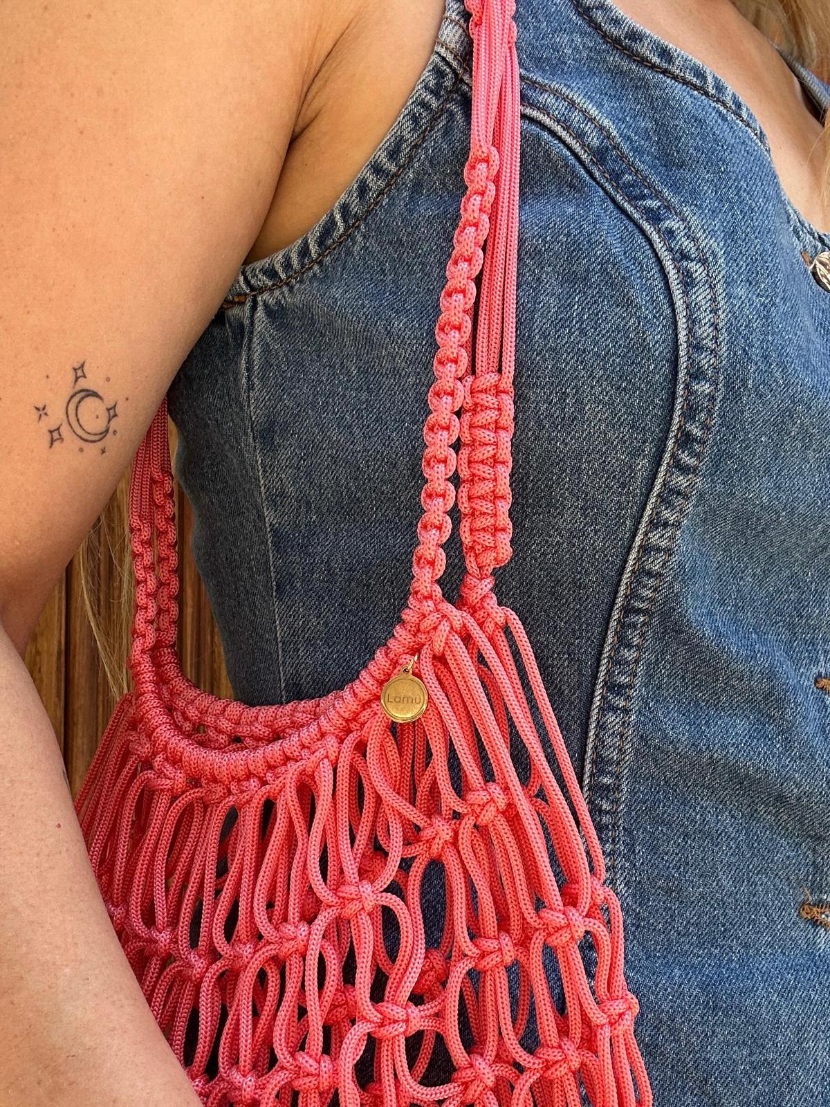 Bolso Rejilla Chauen Flecos