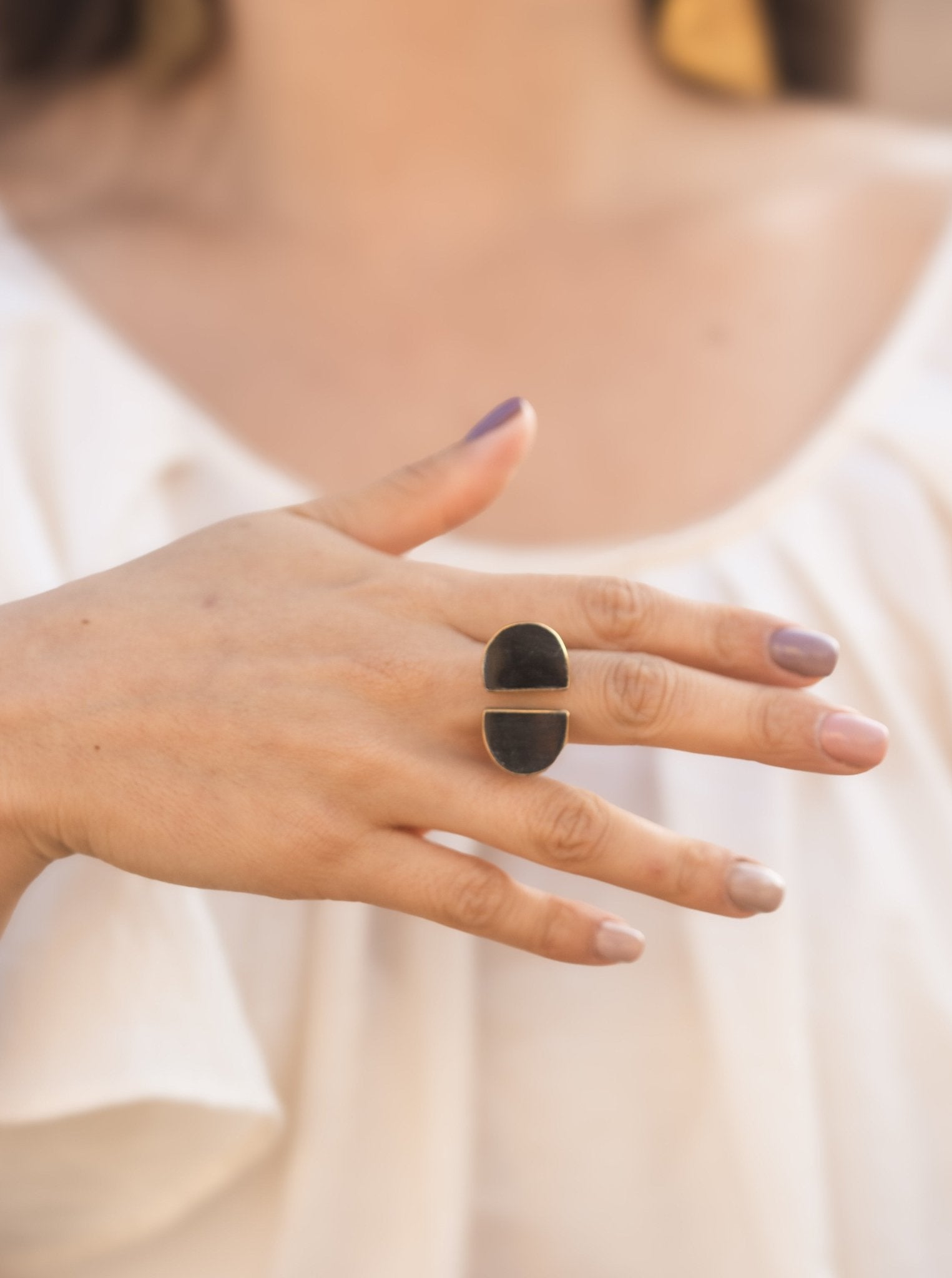 Anillo Bupe Negro - LamuBrand