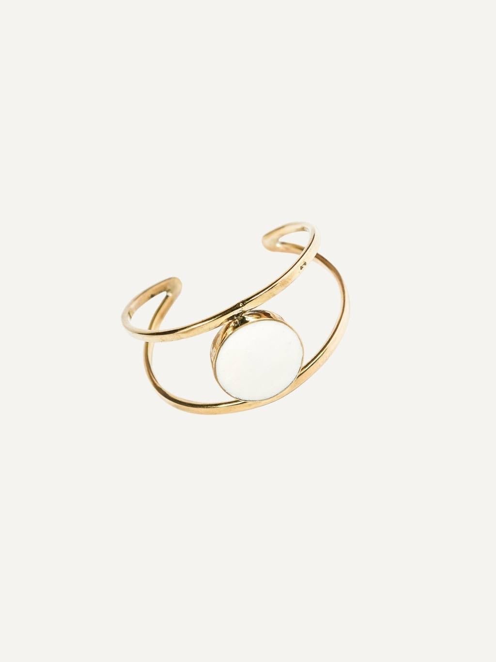 Brazalete Farida Blanco - LamuBrand