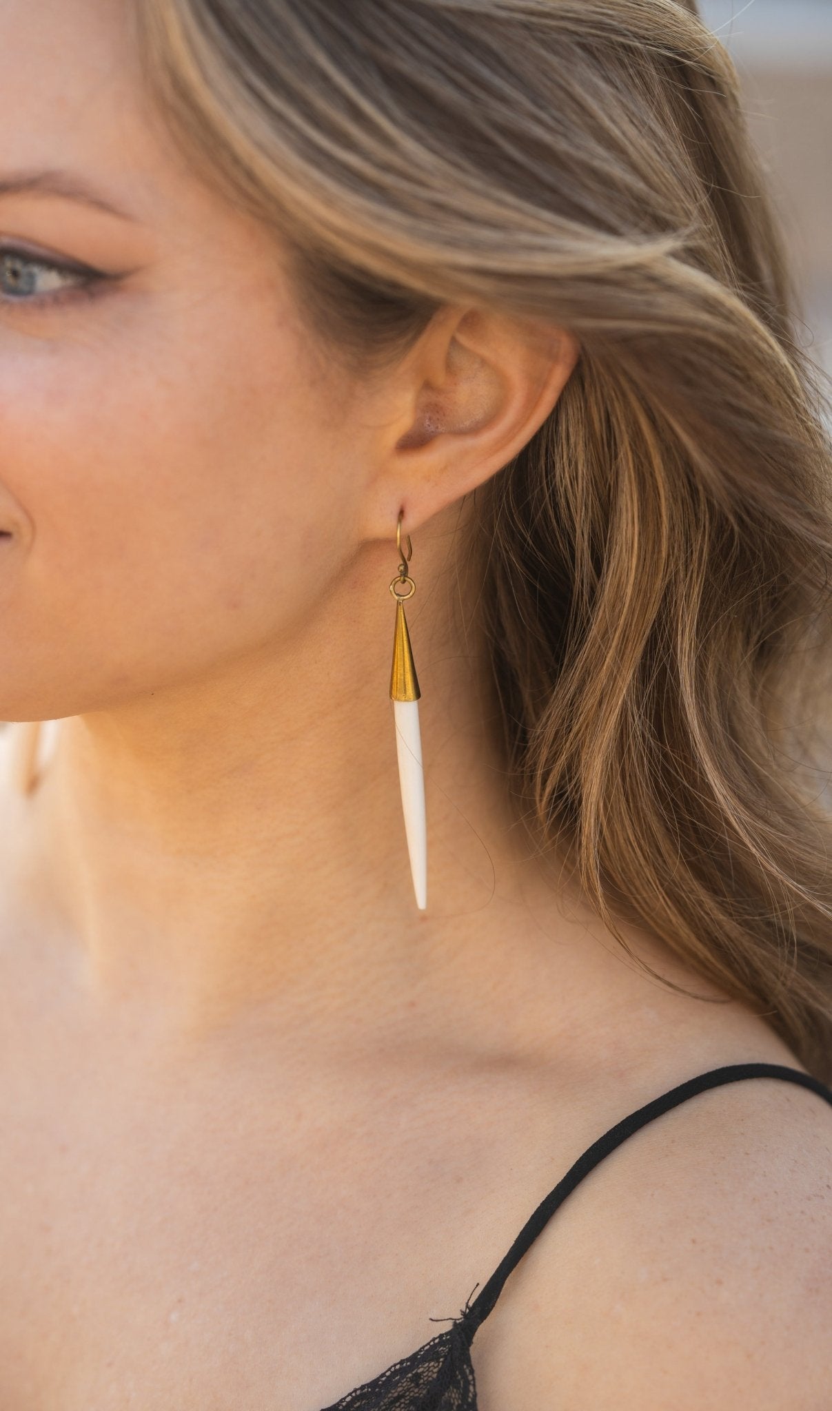 Pendientes Deva Blanco - LamuBrand