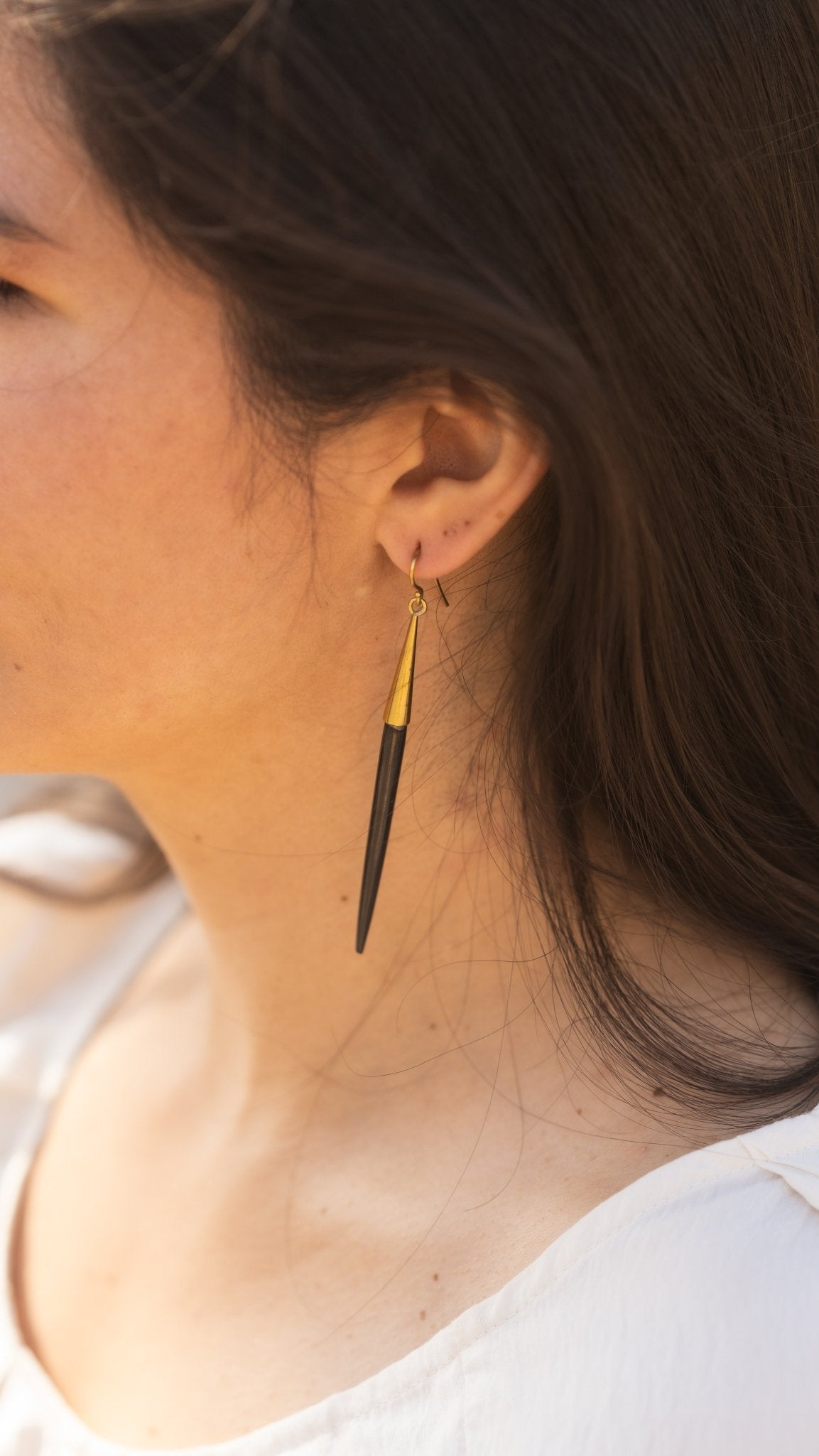 Pendientes Deva Negro - LamuBrand